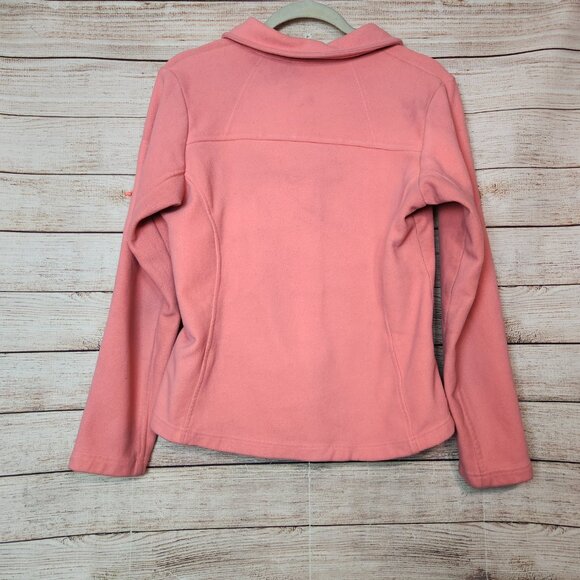 Columbia Womens Jacket Pink Long Sleeve Full Zip Benton Springs Fleece Size M - Picture 14 of 16